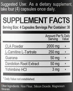 Elite Form Nutrition Burn fact
