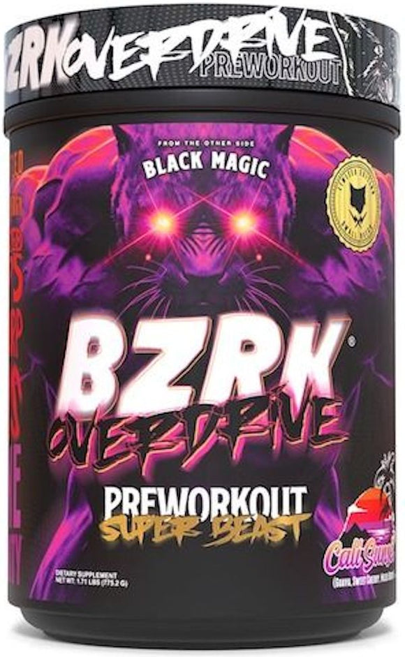 Black Magic Supply BZRK Overdrive High Stim 40/20 Servings|Pre Workout|Bodyandfitness.com