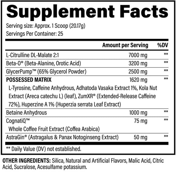 Black Magic BZRK Pre-Workout 25 servings