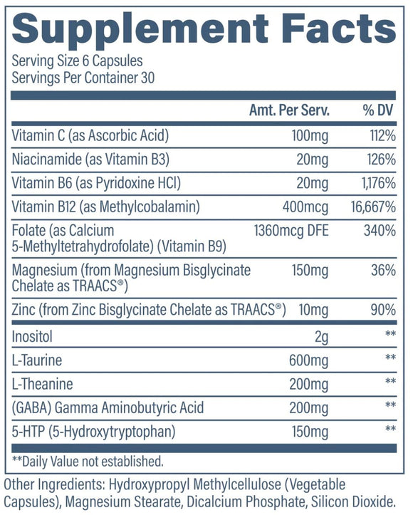 Revive Calm+ 180 Veg Caps|Stress|Bodyandfitness.com