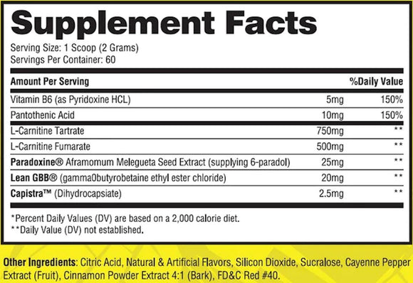MuscleSport Carnishred Revolution Fat Burner