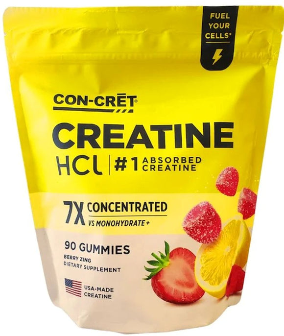Con-Cret Creatine HCl Gummies 90 ct|Creatine|Bodyandfitness.com