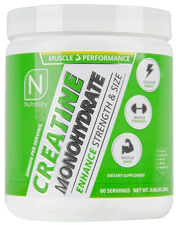 NutraKey Creatine Monohydrate 300 gms|Creatine|Bodyandfitness.com