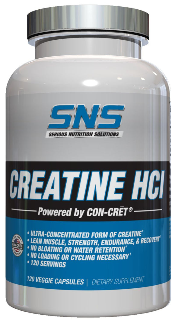 Serious Nutrition Solutions SNS Creatine HCI 120 caps|Creatine|Bodyandfitness.com