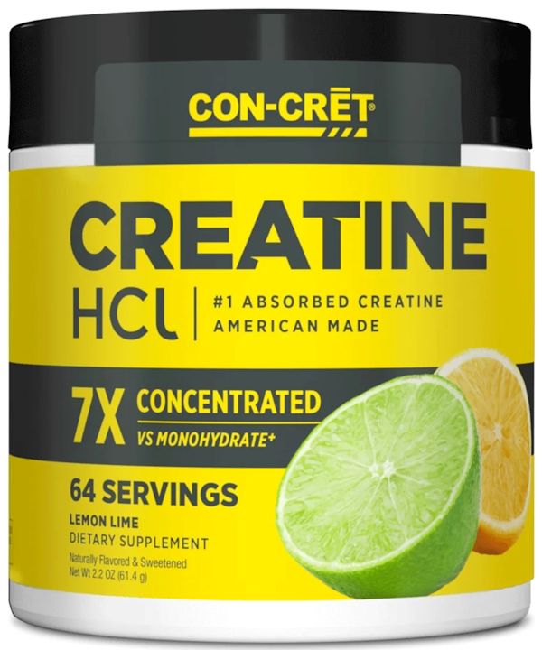 Con-Cret Creatine HCI 64 Servings lime