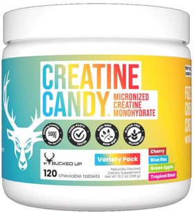 Bucked Up Creatine Candy Blue Raz 120 Chewables (Copy)|Creatine|Bodyandfitness.com