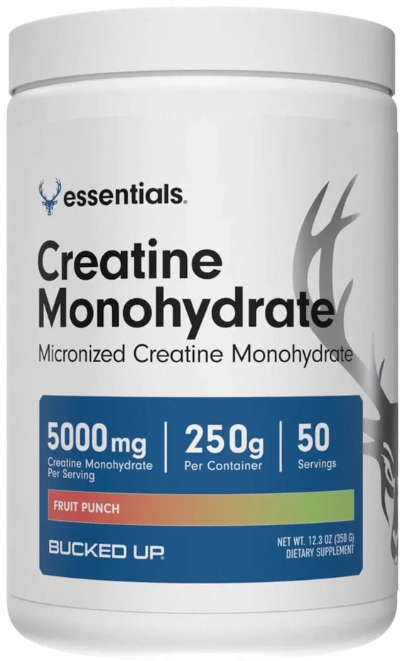 Bucked Up Essentials Creatine Monohydrate 50 Servings