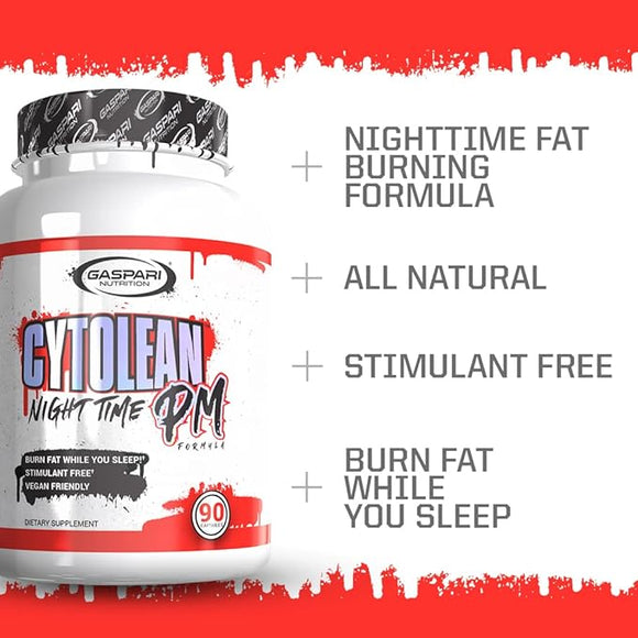 Gaspari Nutrition Cytolean Night Time PM|Sleep Aid|Bodyandfitness.com