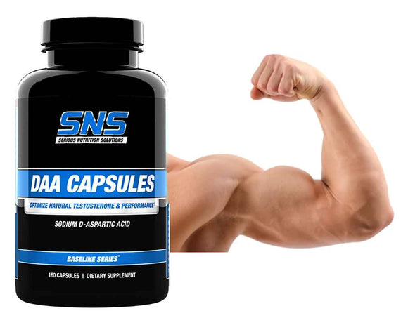 Serious Nutrition Solutions SNS DAA 180 Caps|D-Aspartic Acid|Bodyandfitness.com