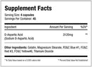 Serious Nutrition Solutions SNS DAA 180 Caps|D-Aspartic Acid|Bodyandfitness.com