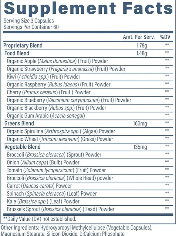 Revive Daily Greens Superfood - Antioxidant Blend 180 Capsules