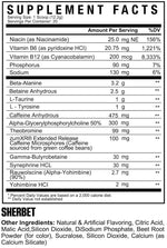 Axe & Sledge DBAP High Stim Preworkout fact