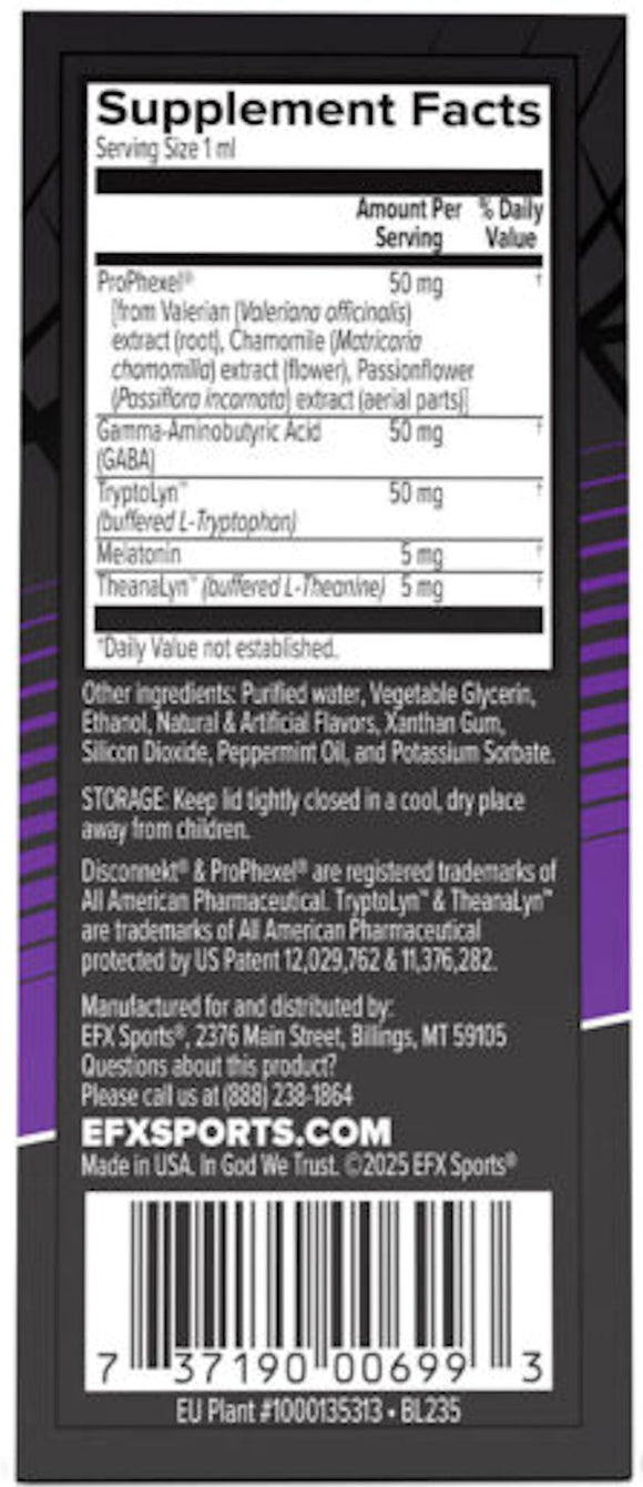 EFX Sports DisconneKt Liquid Sleep Aid|Sleep Aid|Bodyandfitness.com