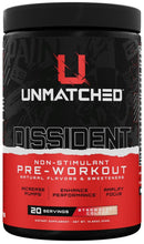 Unmatched Supps Dissident Non-Stimulant Pre-Workout|Pre workout|Bodyandfitness.com