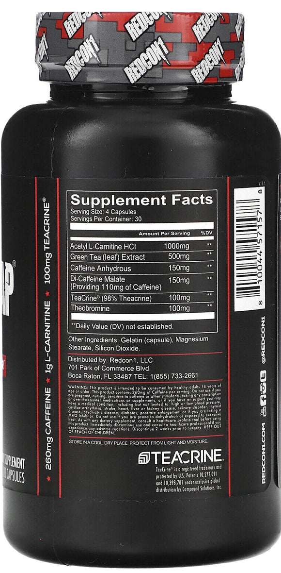 RedCon1 Double Tap Fat Burner 90 Capsules|Weight Management|Bodyandfitness.com