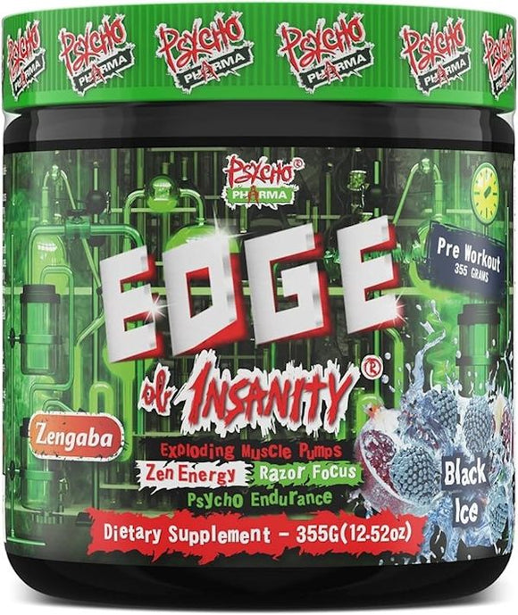Psycho Pharma Edge of Insanity 25 serving|Pre-Workout|Bodyandfitness.com