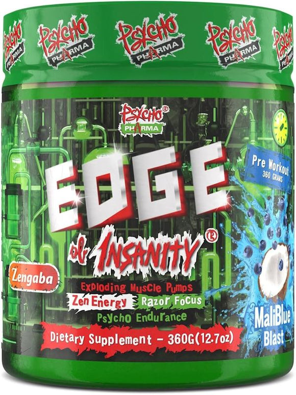 Psycho Pharma Edge of Insanity 25 serving|Pre-Workout|Bodyandfitness.com