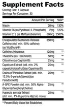 Ryse Supplements Burner 30 caps|Grains of Paradise|Bodyandfitness.com