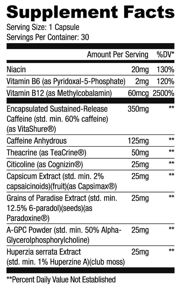Ryse Supplements Burner 30 caps|Grains of Paradise|Bodyandfitness.com