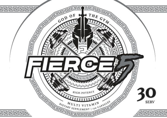 Gym God Fierce 5 Men's Multivitamin 150 Tabs|Multi Vitamin|Bodyandfitness.com