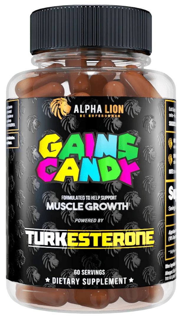 Alpha Lion Gains Candy Turkesterone Muscle Growth 60 Capsules