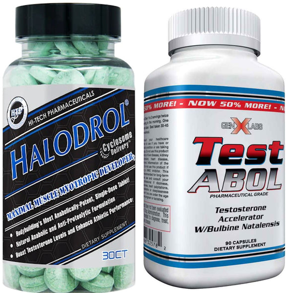 Hi-Tech Pharmaceuticals Halodrol Growth Stack|Hardcore|Bodyandfitness.com