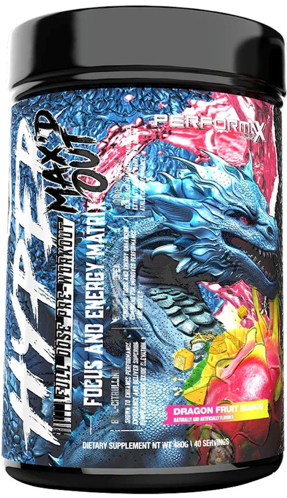 Performax Labs HyperMax'D Out Pre Workout 40 Servings|Pre Workout|Bodyandfitness.com