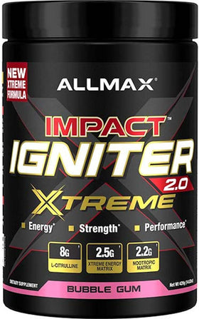 Allmax Impact Igniter Xtreme 2.0 Pre-Workout (Copy)|Pre Workout|Bodyandfitness.com