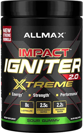 Allmax Impact Igniter Xtreme 2.0 Pre-Workout (Copy)|Pre Workout|Bodyandfitness.com