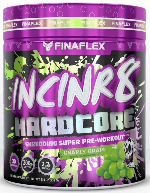 FinaFlex INCINR8 HARDCORE pre-workout shedding fat