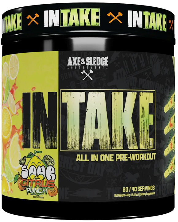 Axe & Sledge Intake All In One Pre-Workout 20/40 Servings|Pre Workout|Bodyandfitness.com