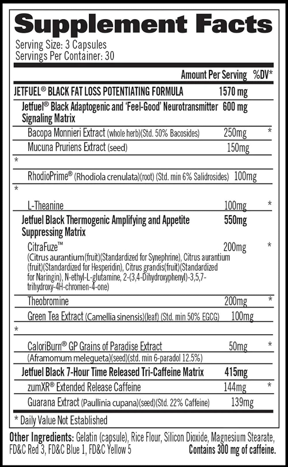 GAT Sport JetFuel Black fact