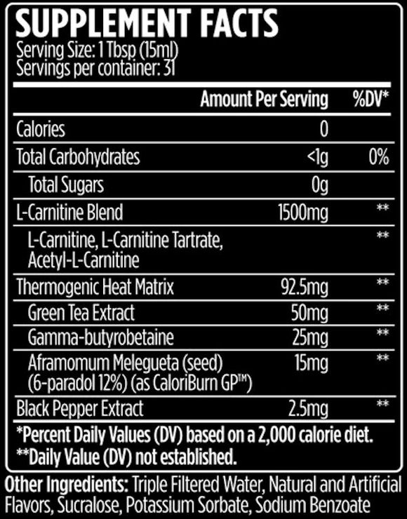VMI Sports Liquid L-Carnitine 1500 HEAT|Fat Burner|Bodyandfitness.com