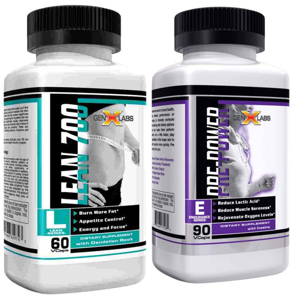 GenXLabs Lean 700 with Free Pre Power|Pre-Workout|Bodyandfitness.com