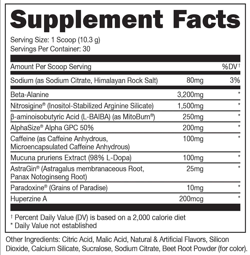 Bucked Up LFG Burn Pre-Workout - 100 Series