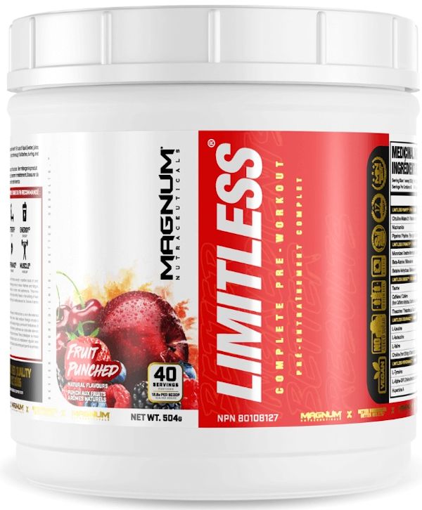 Magnum Nutraceuticals Limitless Pre-Workout bcaa punch

