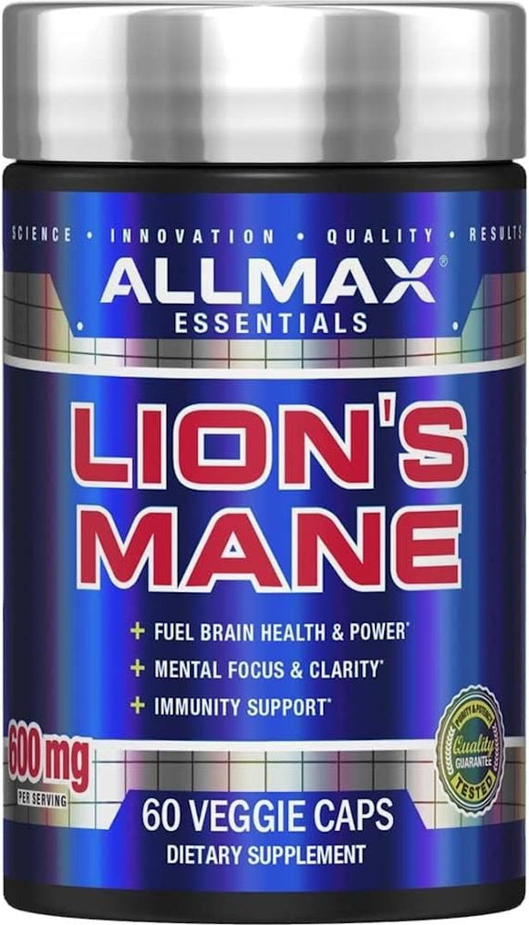 ALLMAX Lion’s Mane - 60 Veggie Capsules - Advanced Nootropic