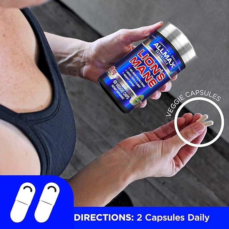 ALLMAX Lion’s Mane - 60 Veggie Capsules - Advanced Nootropic