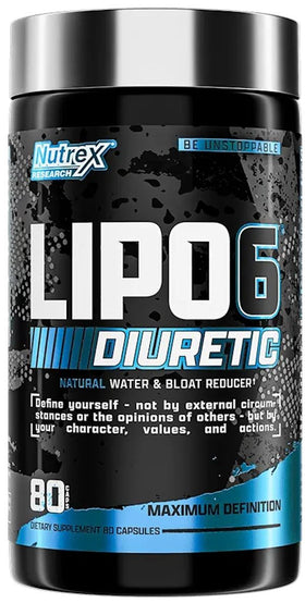 Nutrex Lipo-6 Diuretic 80 Capsules|Diuretics|Bodyandfitness.com