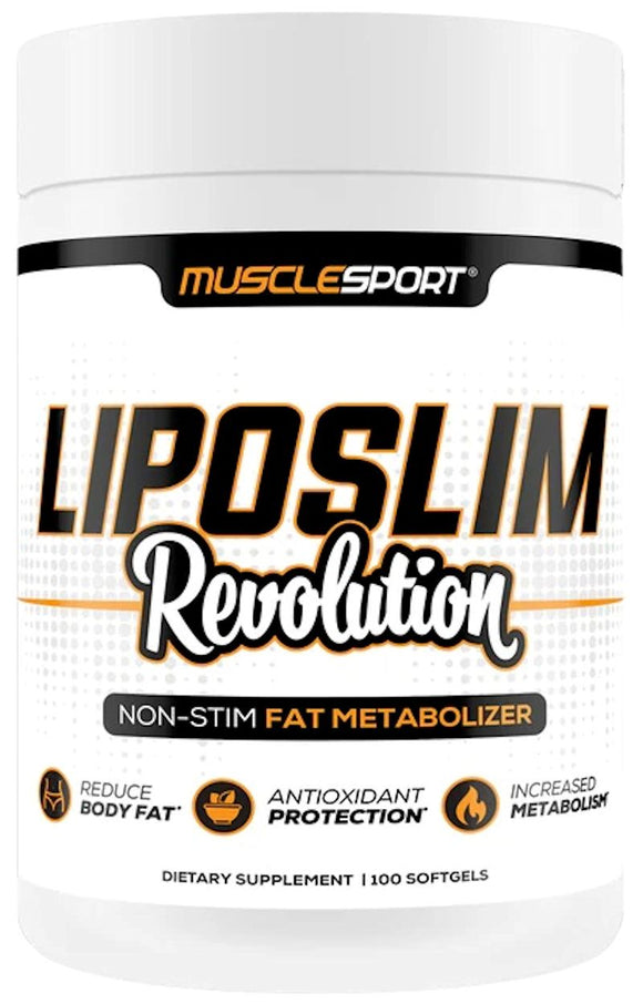 MuscleSport, Liposlim Revolution, 90 Softgels, Non-Stim Fat Burner
