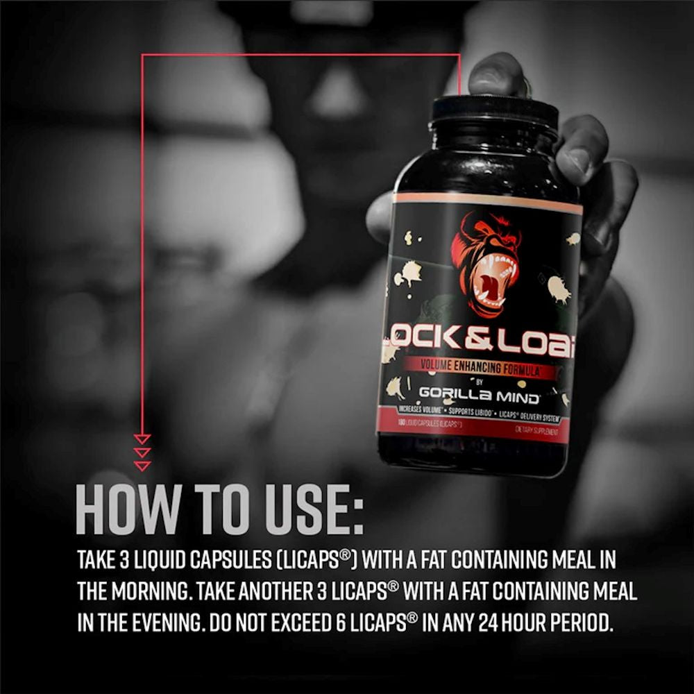 Gorilla Mind Lock & Load 180 Capsules banner 2