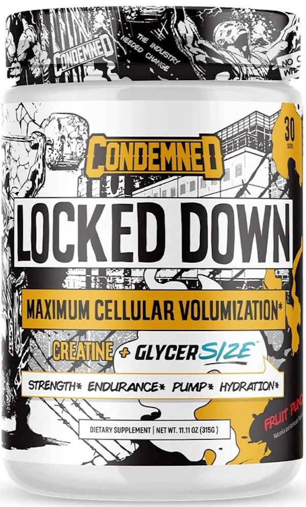 Condemned Labz Locked Down Pre-Workout blue
