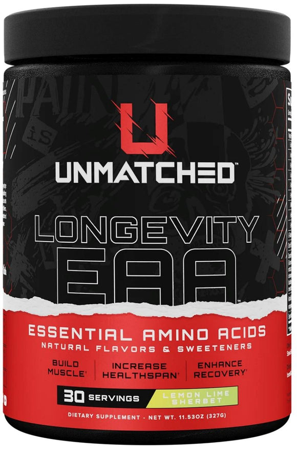 Unmatched Supps Longevity EAA|BCAA|Bodyandfitness.com