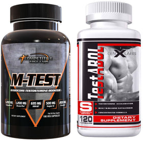 Competitive Edge Labs M-Test, Test Boost, Lean Muscle Builder w/FREE Test-abol 120ct