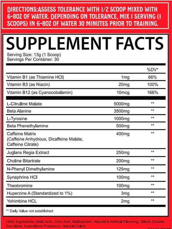 Mad House Innovation Chaotic Rage Pre Workout|Pre Workout|Bodyandfitness.com