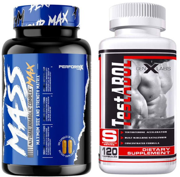 Performax Labs MassMax Natural Anabolic w/ Free Test-bol