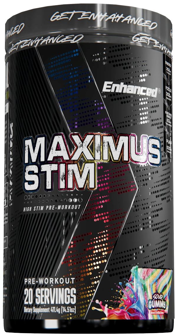 Enhanced Labs Maximus Stim High-Stim Pre-Workout sour