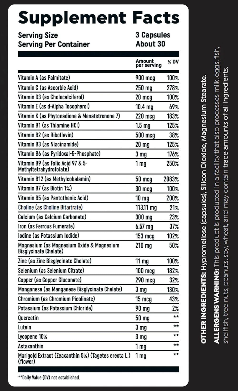 HTLT Supps MultiVit|Multi Vitamin|Bodyandfitness.com