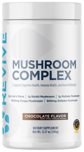 Revive Mushroom Complex Chocolate - 30 Servings|Immune Health|Bodyandfitness.com