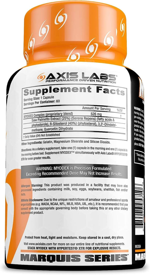 Axis Labs MYODEX 60 Caps|Test Booster|Bodyandfitness.com